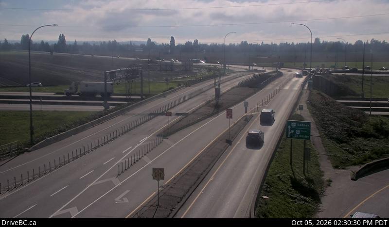 Latest DriveBC image at Hwy 99 at Hwy 17A - S