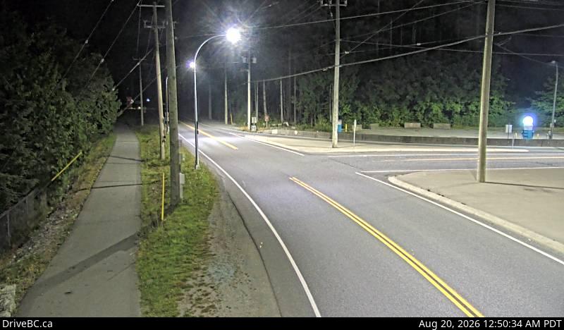 Latest DriveBC image at Ucluelet-Tofino Highway - N