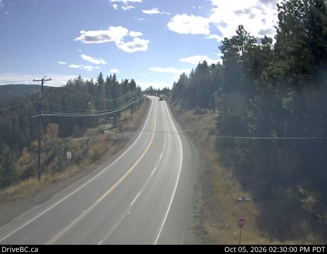 Latest DriveBC image at Princeton