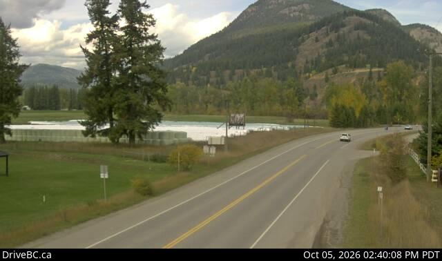 Latest DriveBC image at Little Fort
