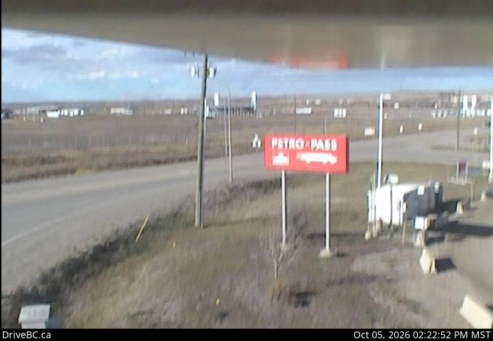 Latest DriveBC image at Dawson Creek - N