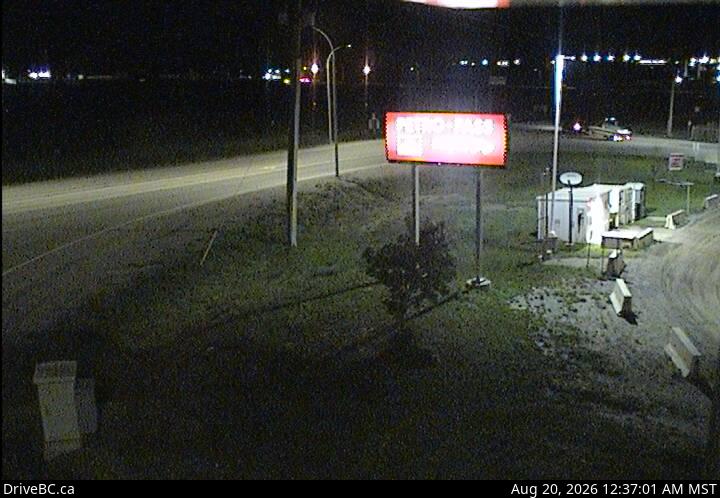 Latest DriveBC image at Dawson Creek - N