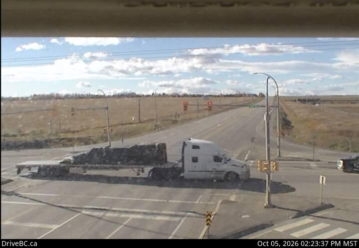 Latest DriveBC image at Dawson Creek - W