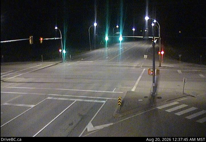 Latest DriveBC image at Dawson Creek - W