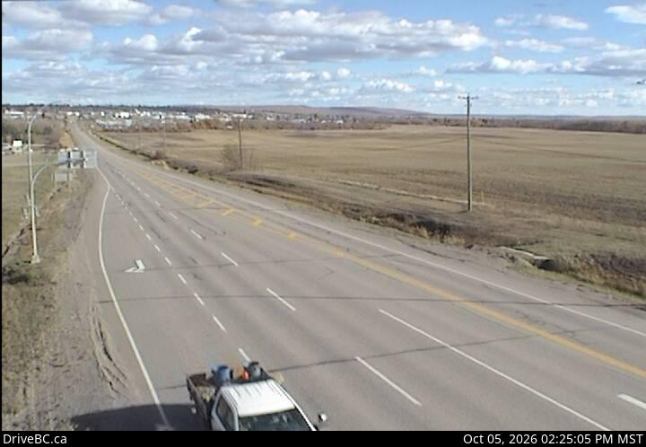 Latest DriveBC image at Dawson Creek - E