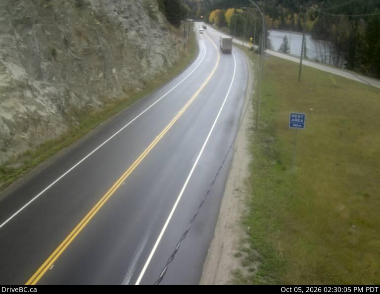 Latest DriveBC image at Tete Jaune Cache