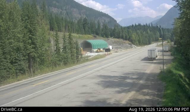 Latest DriveBC image at Albert Canyon