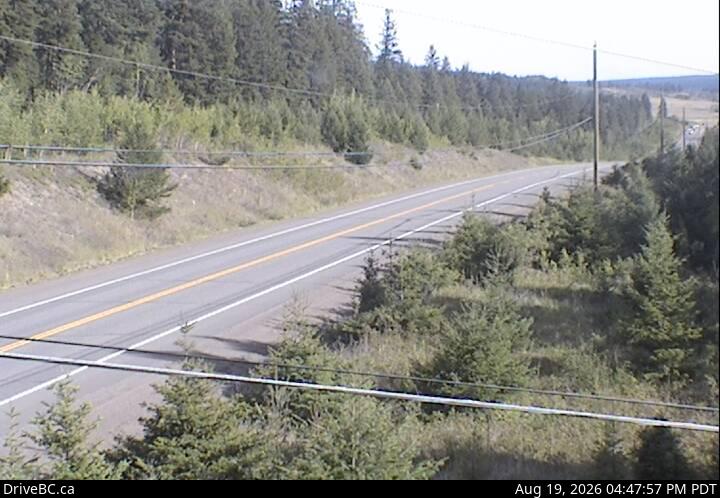 Latest DriveBC image at Enterprise - S