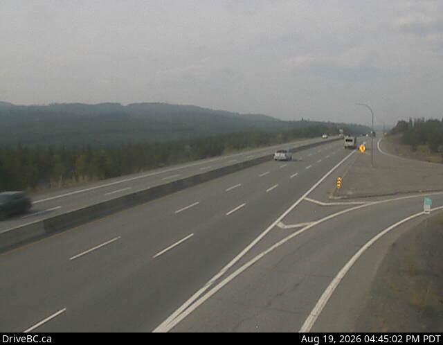 Latest DriveBC image at Helmer Lake