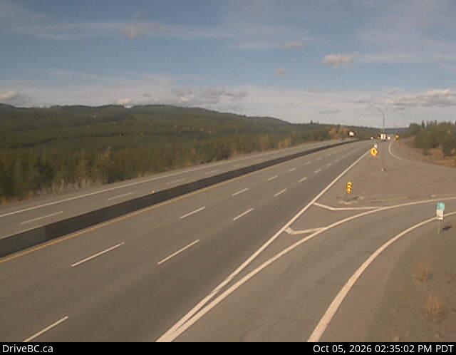 Latest DriveBC image at Helmer Lake