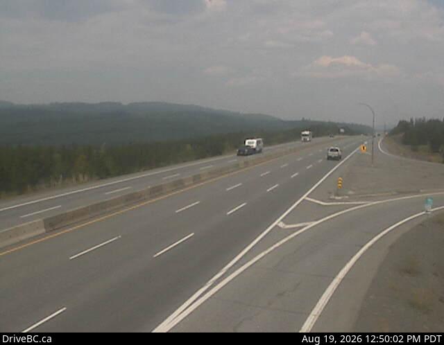 Latest DriveBC image at Helmer Lake