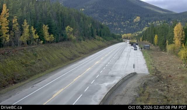 Latest DriveBC image at BC-Alberta Border
