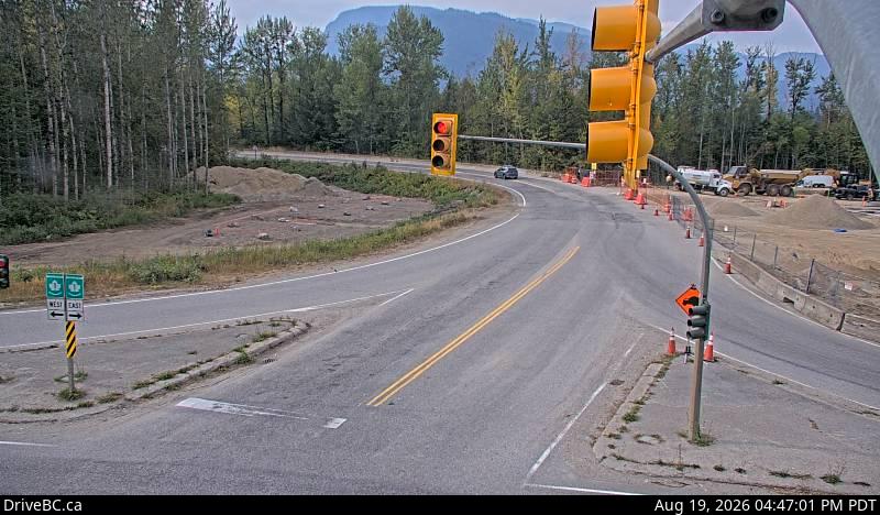 Latest DriveBC image at Hwy 1 at Hwy 23 - N