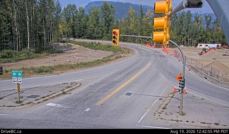 Latest DriveBC image at Hwy 1 at Hwy 23 - N