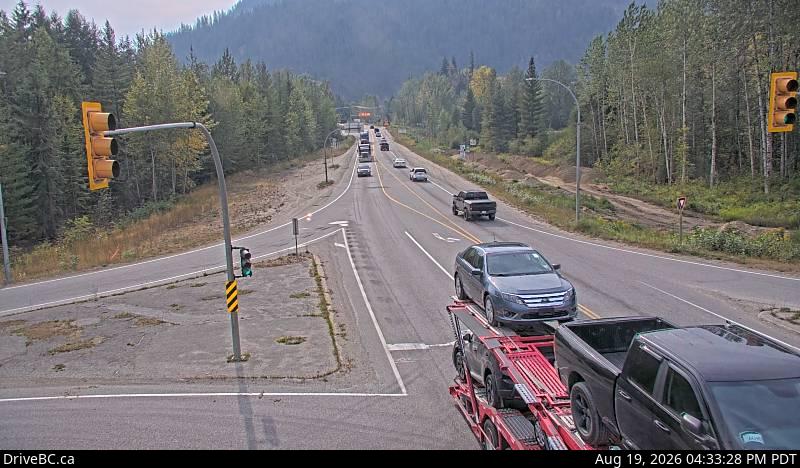 Latest DriveBC image at Hwy 1 at Hwy 23 - W