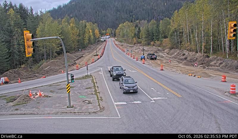 Latest DriveBC image at Hwy 1 at Hwy 23 - W