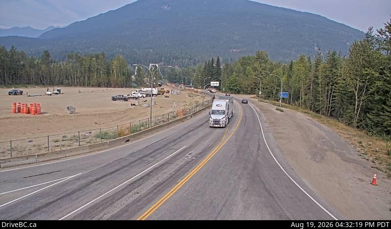 Latest DriveBC image at Hwy 1 at Hwy 23 - E