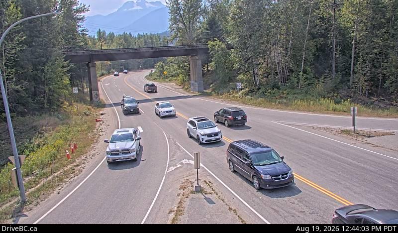 Latest DriveBC image at Hwy 1 at Hwy 23 - S