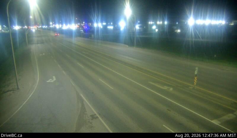 Latest DriveBC image at Fort St. John - SE
