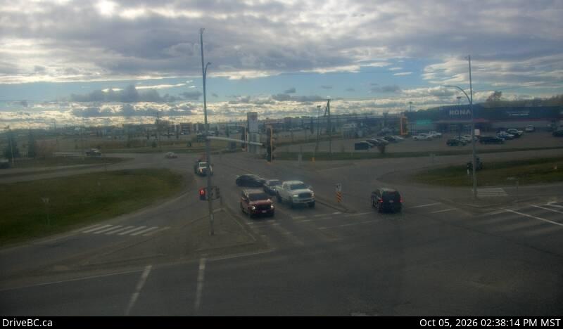 Latest DriveBC image at Fort St. John - S