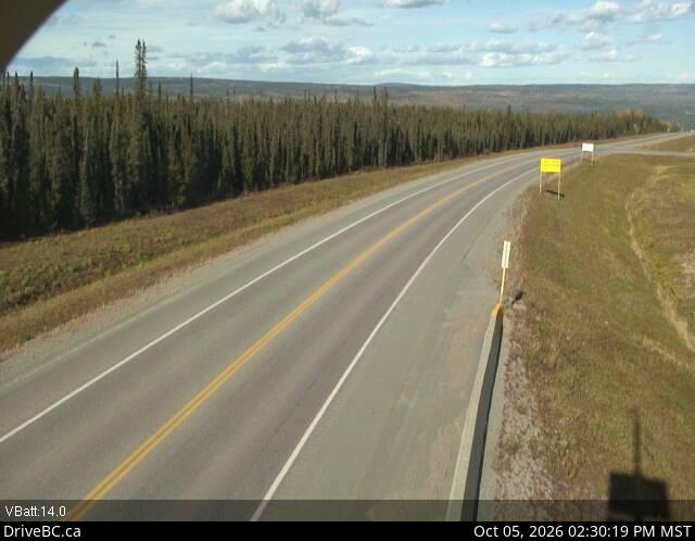 Latest DriveBC image at Sikanni Chief