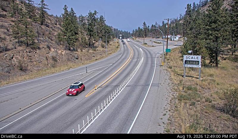 Latest DriveBC image at Kaleden - N