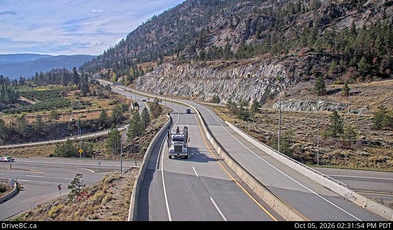 Latest DriveBC image at Highway 97 at Highway 97C - W