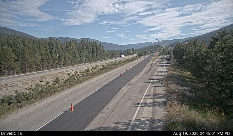 Latest DriveBC image at Mine Creek