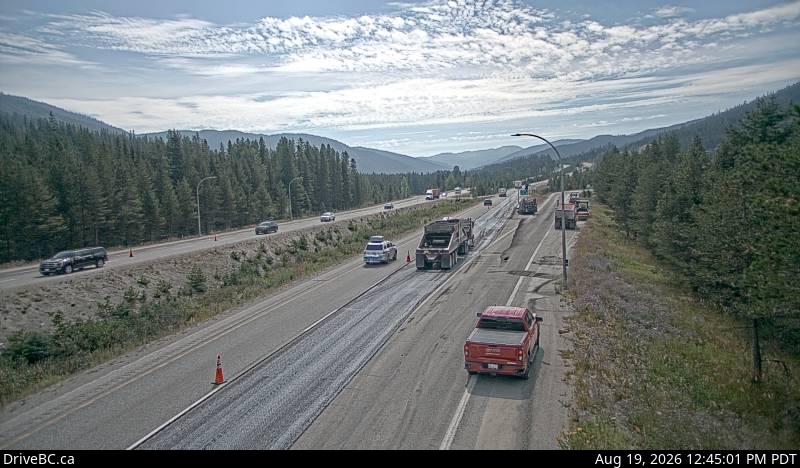 Latest DriveBC image at Mine Creek