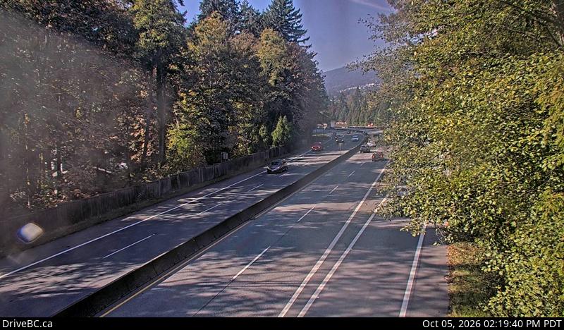 Latest DriveBC image at Hwy 1 at Hadden Drive Ramp - W