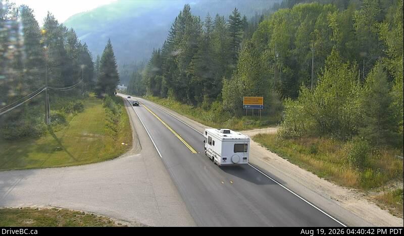 Latest DriveBC image at One-Mile Hill - W