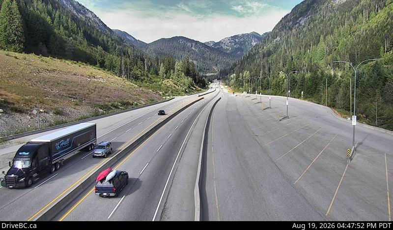 Latest DriveBC image at Box Canyon - N