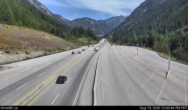Latest DriveBC image at Box Canyon - N