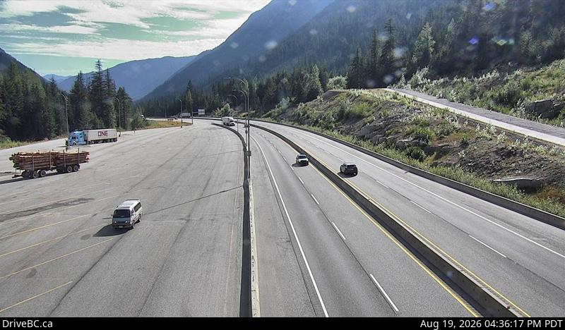 Latest DriveBC image at Box Canyon - S