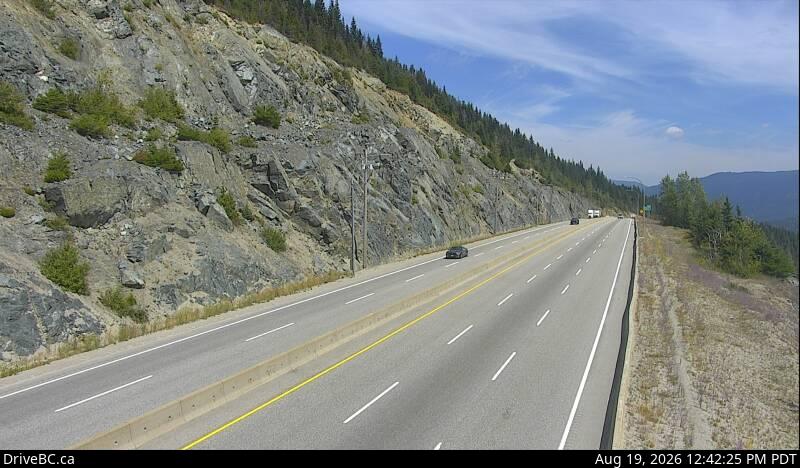 Latest DriveBC image at Coquihalla Summit - N