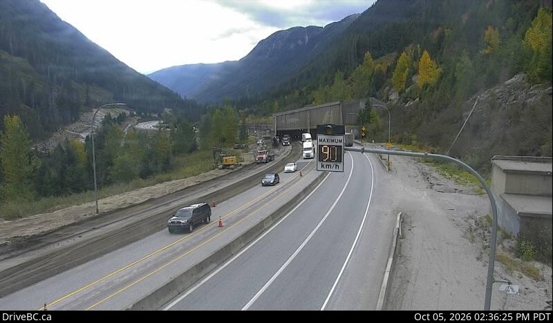 Latest DriveBC image at Coquihalla Great Bear Snowshed - S