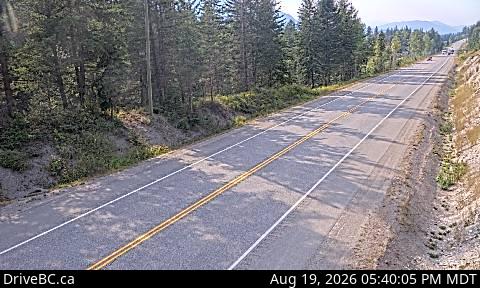 Latest DriveBC image at Blaeberry - NW