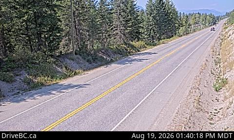 Latest DriveBC image at Blaeberry - NW