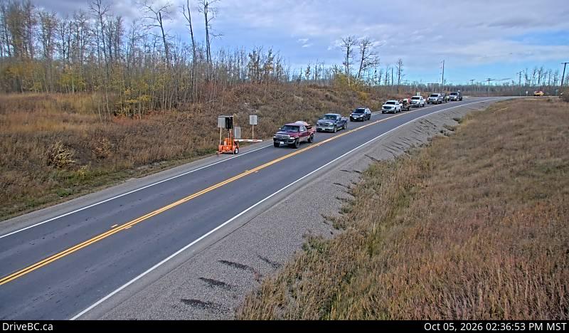 Latest DriveBC image at Peace View Rest Area - NE