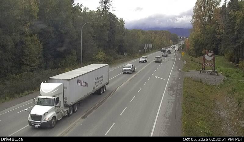 Latest DriveBC image at Terrace - W