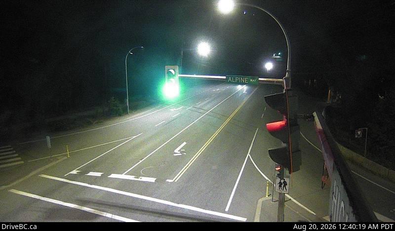 Latest DriveBC image at Alpine Way - S