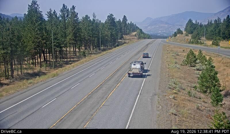 Latest DriveBC image at Monte Creek Brake Check - N