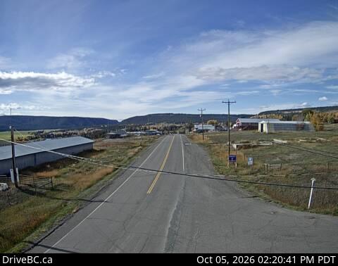 Latest DriveBC image at Alexis Creek