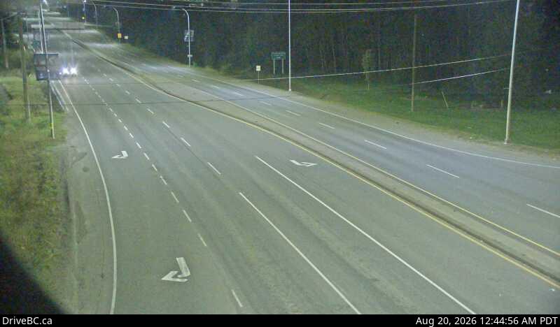 Latest DriveBC image at Prince George northbound