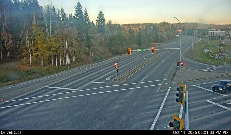 Latest DriveBC image at Prince George southbound