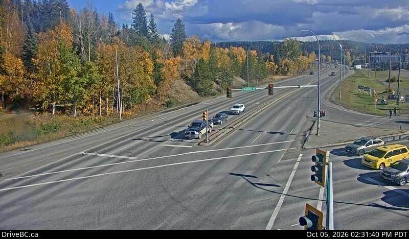Latest DriveBC image at Prince George southbound