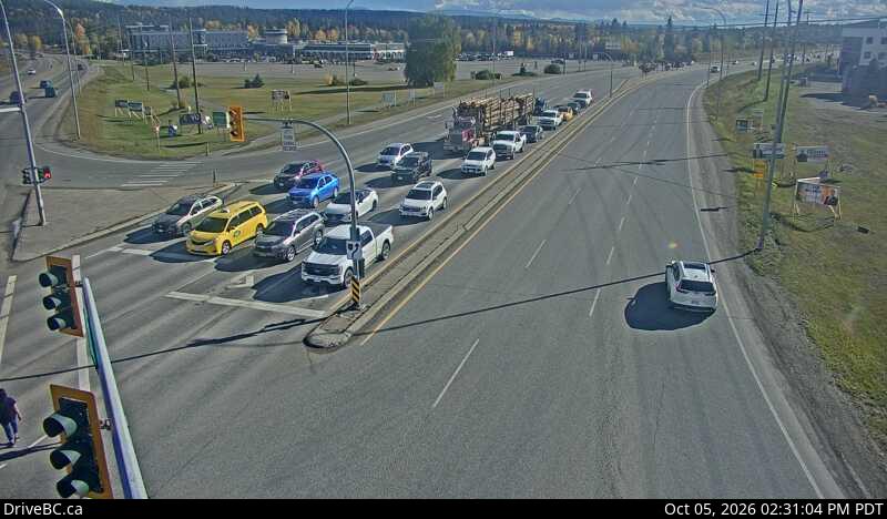 Latest DriveBC image at Prince George westbound