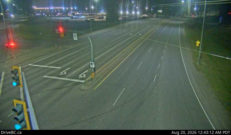 Latest DriveBC image at Prince George westbound