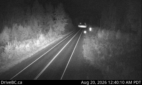 Latest DriveBC image at Slim Creek - W