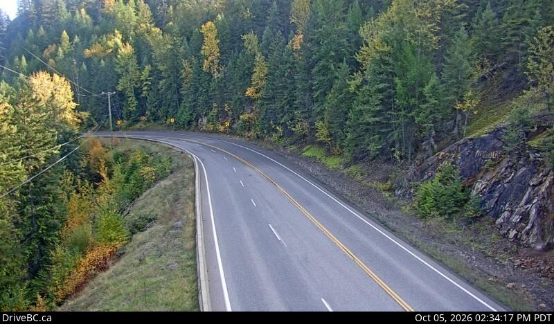 Latest DriveBC image at Shuswap Hill - E